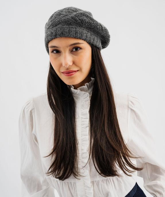 Béret en maille tricotée femme - GEMO (ACCESS) Béret en maille tricotée femme vue3 - GEMO (ACCESS) - GEMO