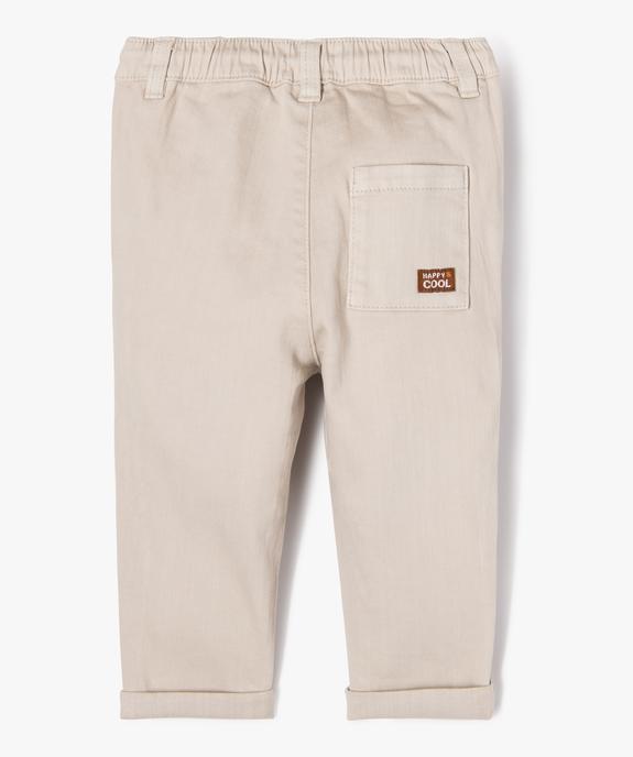 Pantalon en denim coloré bébé garçon vue3 - GEMO(BB COUCHE) - GEMO
