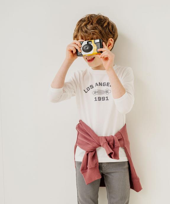Tee-shirt manches longues imprimé garçon vue1 - GEMO 4G GARCON - GEMO