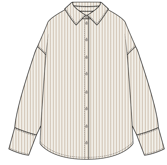 Chemise à rayures coupe ample femme vue1 - GEMO(FEMME PAP) - GEMO