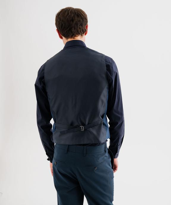 Gilet de costume fermeture 5 boutons homme vue3 - GEMO (HOMME) - GEMO