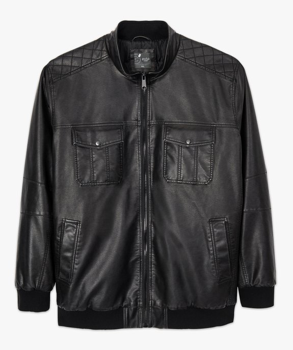Blouson à doublure matelassé avec finitions côtelées vue4 - GEMO (G TAILLE) - GEMO