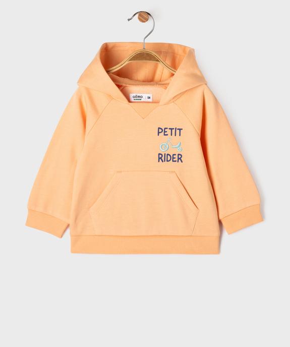 Sweat à capuche facile à enfiler bébé garçon vue1 - GEMO 4G BEBE - GEMO