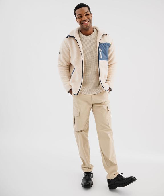 Sweat zippé en sherpa homme - Roadsign vue6 - ROADSIGN G4G - GEMO