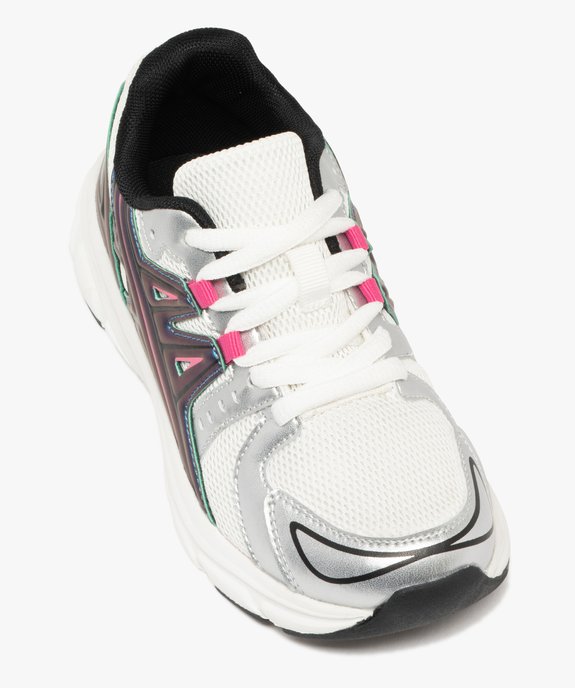 Baskets fille running en mesh avec détails effet métallisé vue5 - LOVELY WINGS - GEMO