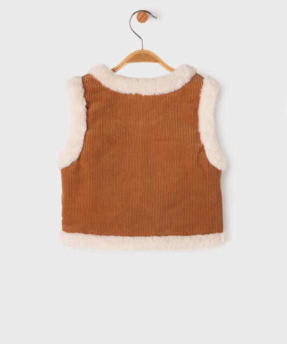 Veste sans manches réversible bébé fille - LuluCastagnette vue3 - LULUCASTAGNETTE - GEMO