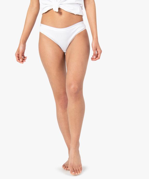 Culotte femme en maille côtelée (lot de 2) vue1 - GEMO 4G FEMME - GEMO