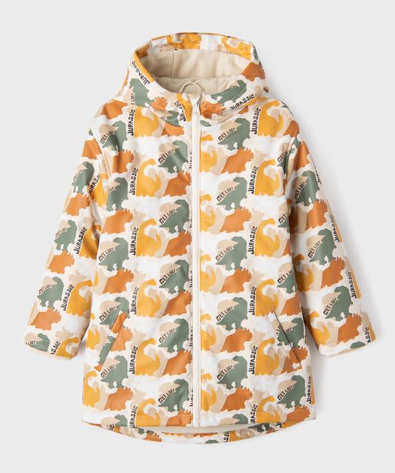 Manteau imperméable à capuche et doublure chaude avec imprimé animé garçon vue3 - GEMO (ENFANT) - GEMO