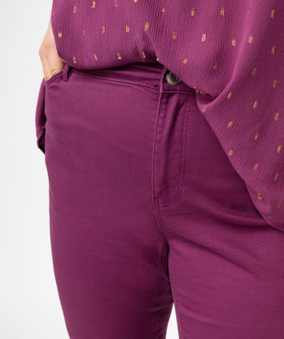 Pantalon coupe Regular taille ajustable femme grande taille vue2 - GEMO (G TAILLE) - GEMO