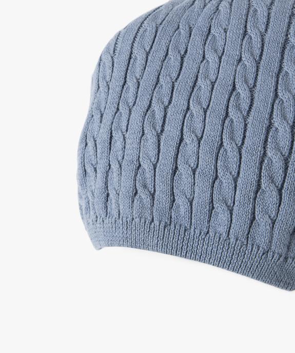 Bonnet fin en maille torsadée bébé vue2 - GEMO(BB COUCHE) - GEMO