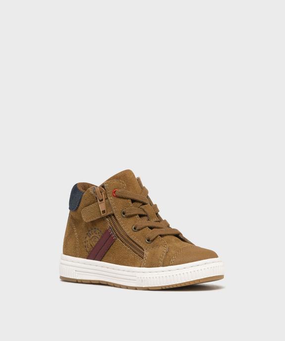 Baskets montantes en cuir petit garçon vue11 - BUGGY GEMO FOR GOOD - GEMO