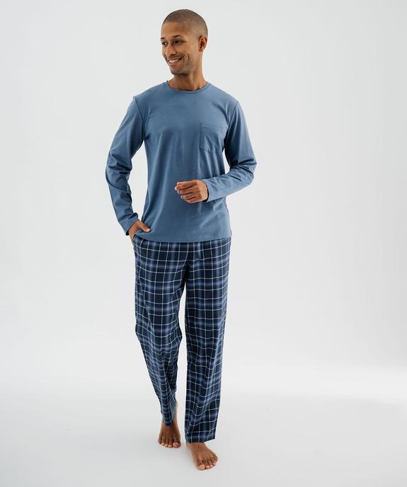 Pyjama avec pantalon à carreaux homme vue2 - GEMO(HOMWR HOM) - GEMO