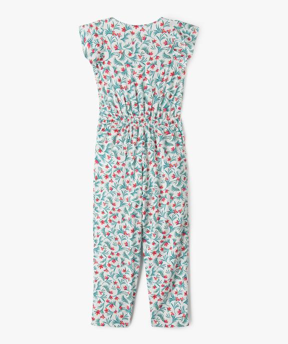 Combinaison pantalon fluide à manches volantées fille vue4 - GEMO 4G FILLE - GEMO