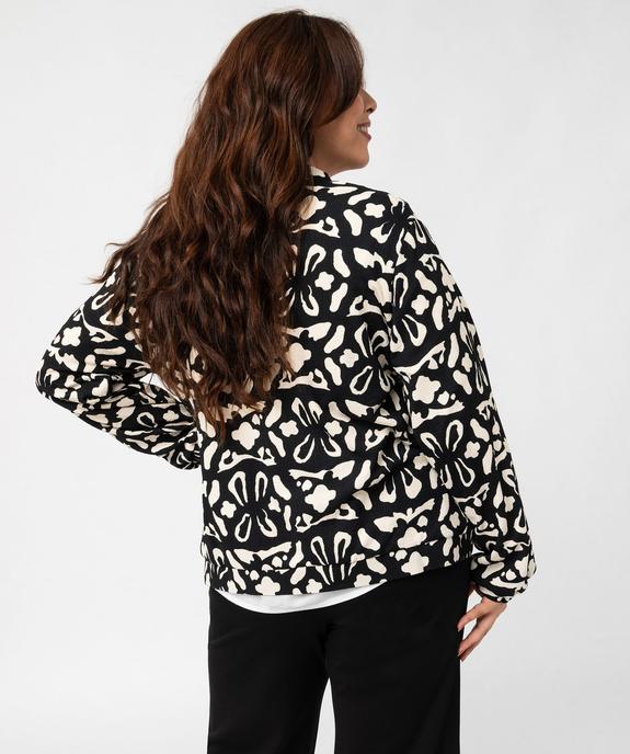 Veste fluide en maille texturée femme grande taille vue3 - GEMO (G TAILLE) - GEMO