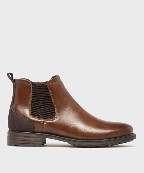Chelsea boots zippées homme vue2 - MARIO BALDANO - GEMO