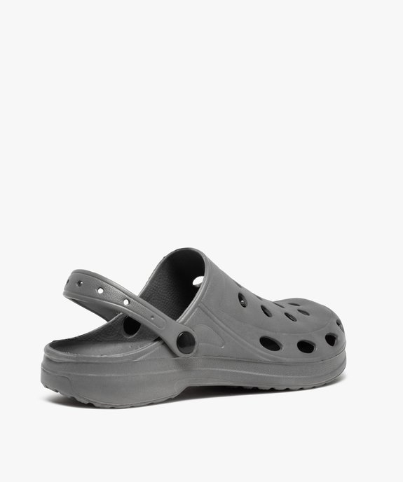 Sabots souples homme dessus uni perforé vue4 - GEMO (PLAGE) - GEMO