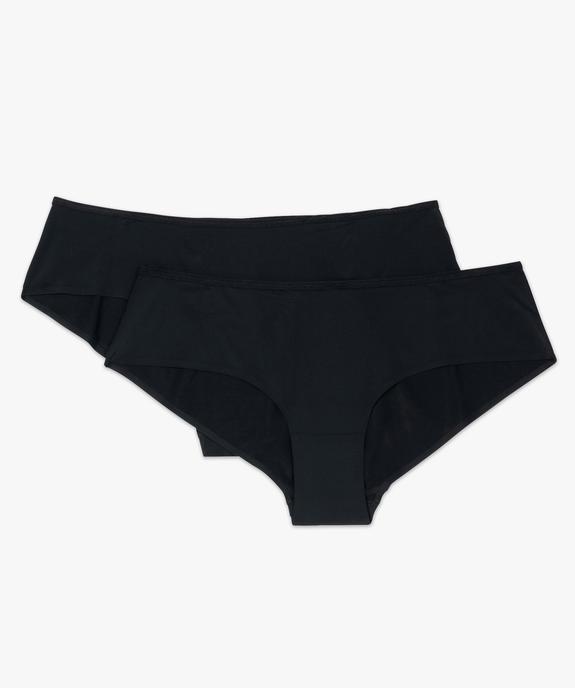 Shorties unis en microfibre femme (lot de 2) vue7 - GEMO 4G FEMME - GEMO