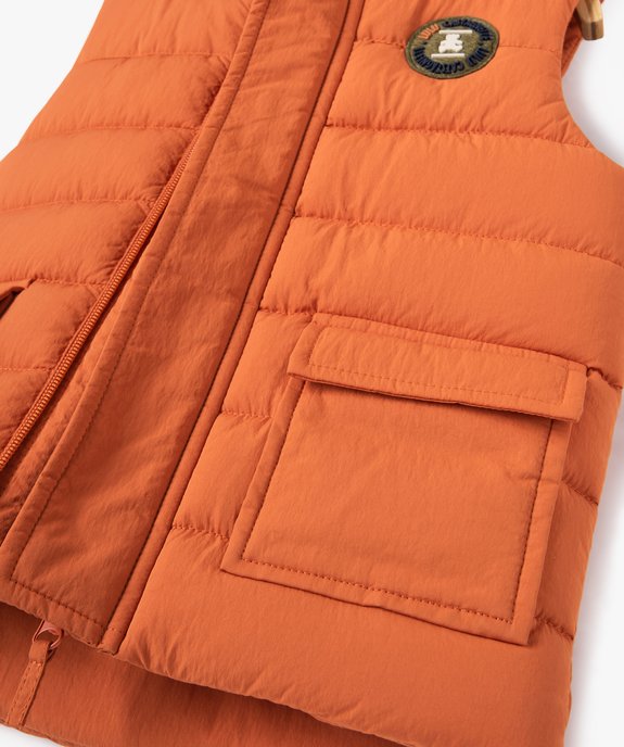 Doudoune sans manches doublée polaire bébé garçon - LuluCastagnette vue4 - LULUCASTAGNETTE - GEMO