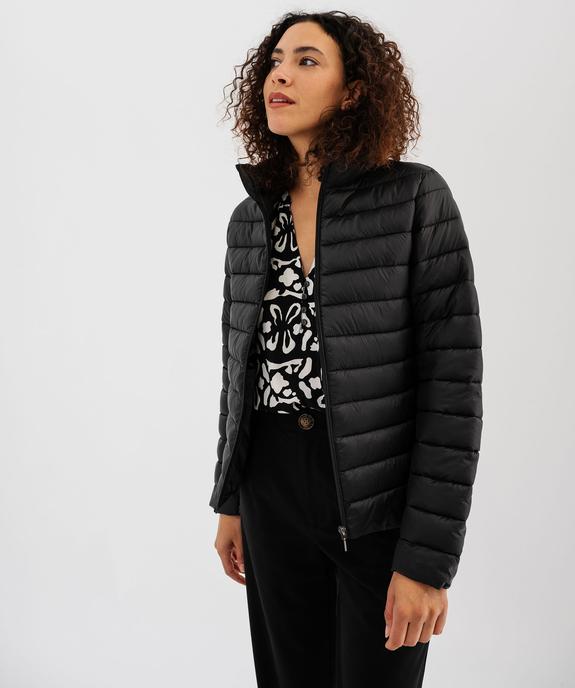 Doudoune légère avec col montant femme vue3 - GEMO 4G FEMME - GEMO