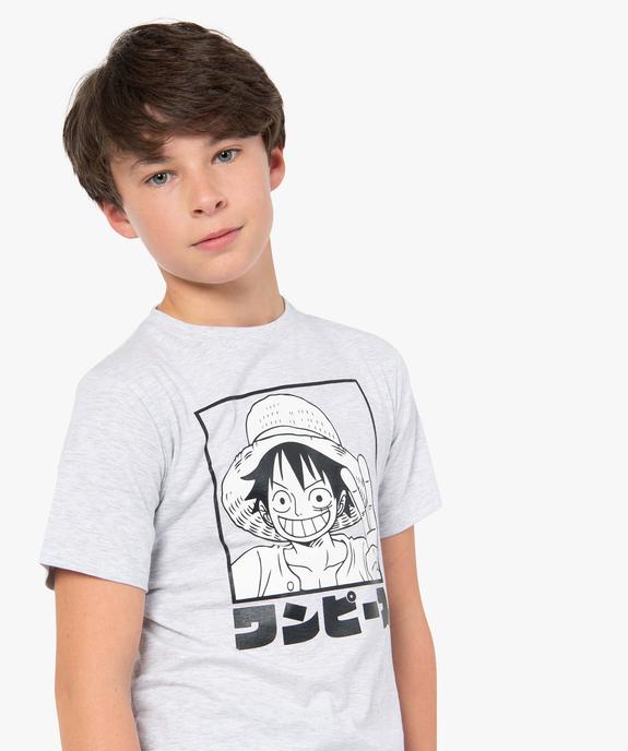 Tee-shirt à motif manga garçon vue1 - ONE PIECE - GEMO