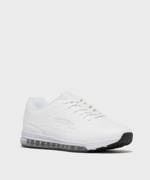 Baskets dessus embossé avec semelle bulle d’air homme - Airness vue3 - AIRNESS - GEMO