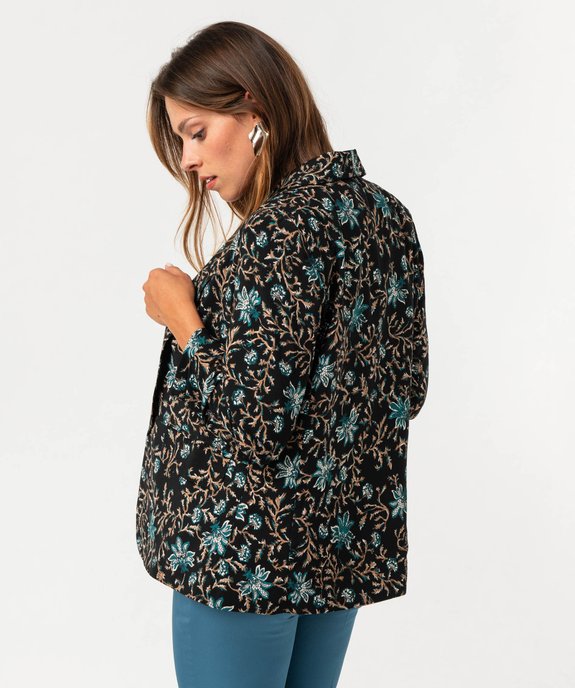 Veste à manches ¾ froncées femme vue3 - GEMO(FEMME PAP) - GEMO