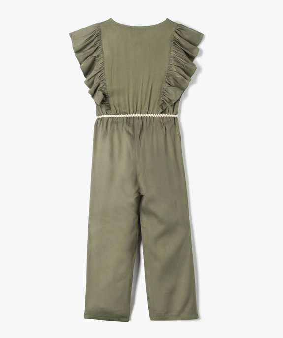 Combinaison pantalon fille avec volants sur les épaules vue3 - GEMO (ENFANT) - GEMO