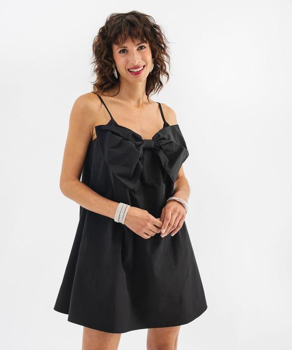 Robe courte à fines bretelles femme vue3 - GEMO(FEMME PAP) - GEMO