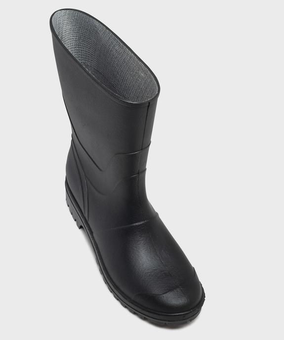 Bottes de pluie unies à semelle crantée homme vue5 - URBAN STEPS - GEMO