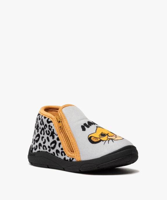 Chaussons Bebe Garcon Bottillons Zippes Le Roi Lion Gemo