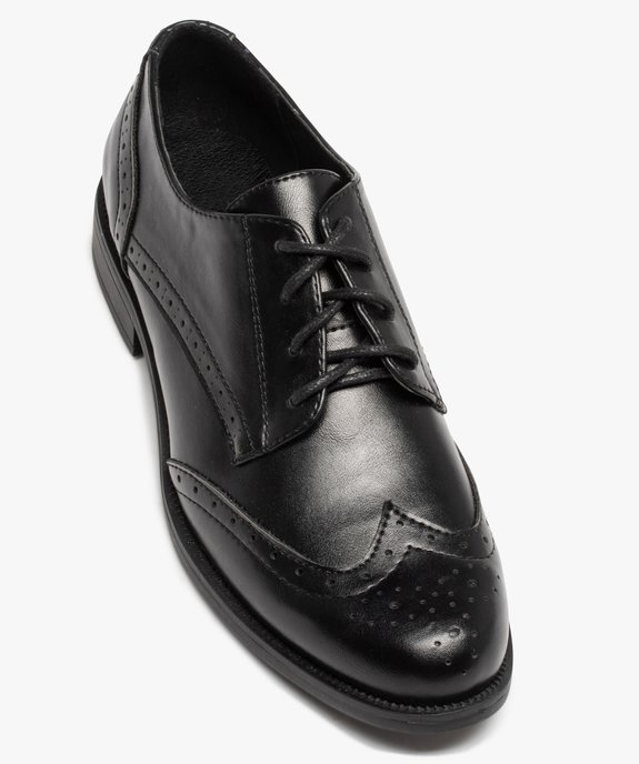 Derbies femme unis à talon plat et bout golf fleuri vue6 - VALENTINA BALDA - GEMO