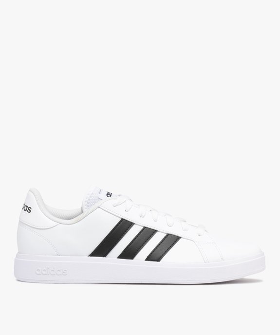 Baskets basses à bandes contrastées homme - Adidas Grand Court Base vue7 - ADIDAS - GEMO