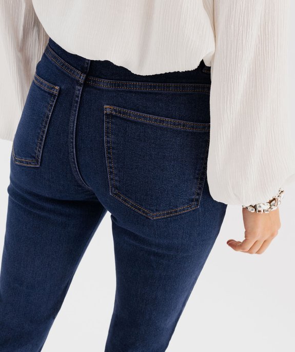 Jean Regular taille haute en denim stretch femme - Longueur L30 vue6 - GEMO(FEMME PAP) - GEMO