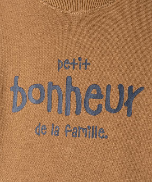 Sweat bébé garçon en molleton chaud à motifs vue2 - GEMO(BEBE DEBT) - GEMO
