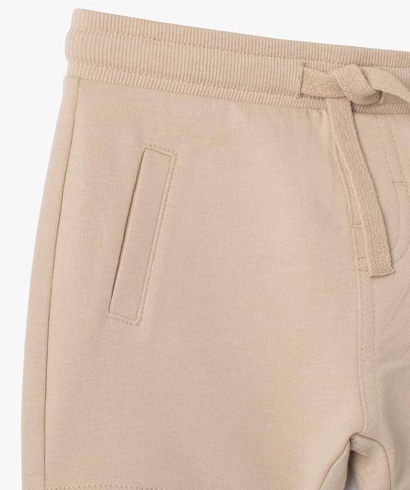 Short bébé garçon en maille avec ceinture bord-côte - GEMO(BEBE DEBT) Short bébé garçon en maille avec ceinture bord-côte vue2 - GEMO(BEBE DEBT) - GEMO