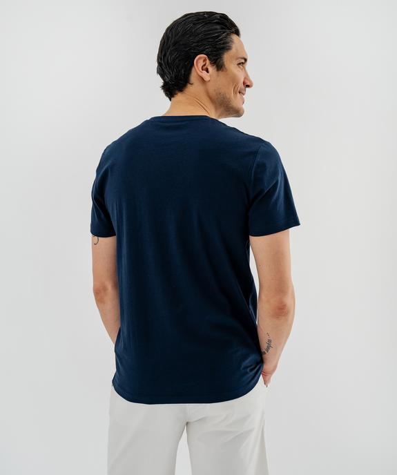 Tee-shirt manches courtes en jersey imprimé homme vue4 - GEMO 4G HOMME - GEMO
