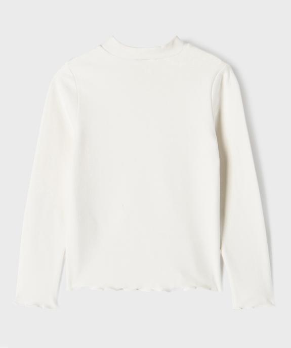 Tee-shirt manches longues chaud finitions froncées fille vue4 - GEMO (ENFANT) - GEMO