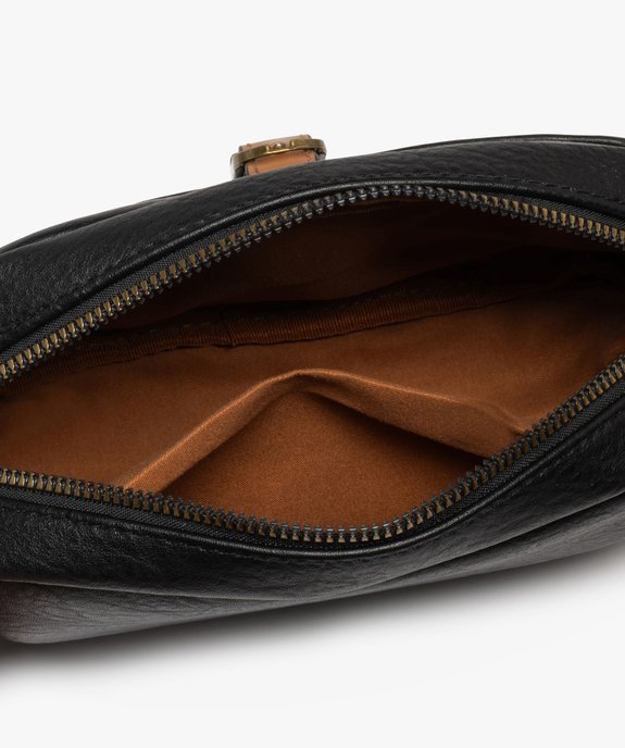 Sac besace compact à bandoulière large tressée femme vue3 - GEMO (ACCESS) - GEMO