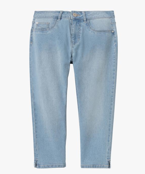 Pantacourt femme en jean coupe Slim vue10 - GEMO(FEMME PAP) - GEMO