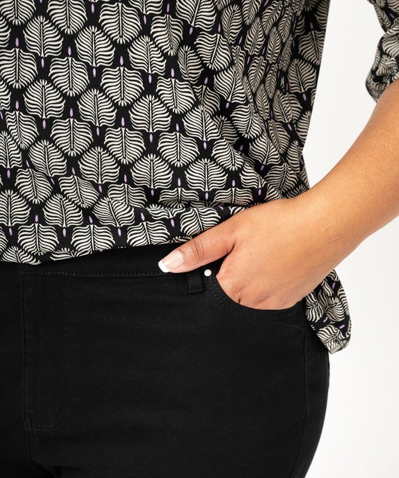 Pantalon coupe Regular taille ajustable femme grande taille vue2 - GEMO (G TAILLE) - GEMO