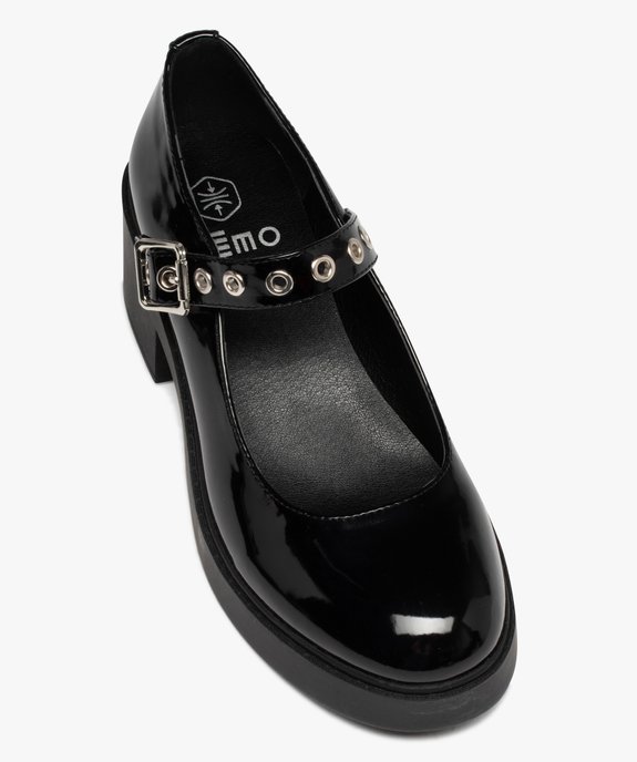 Escarpin verni avec semelle plateforme femme vue5 - GEMO(URBAIN) - GEMO
