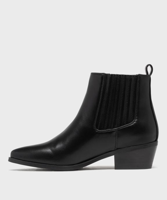 Boots Chelsea esprit Santiag femme - Follow Me vue4 - FOLLOW ME - GEMO