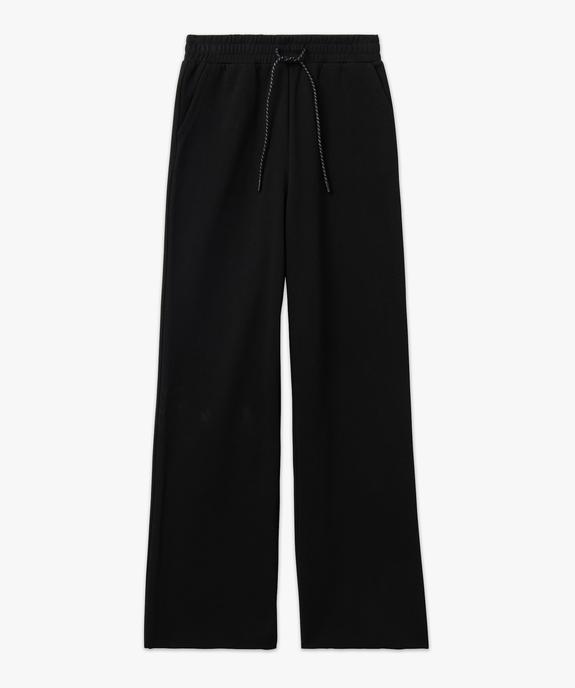 Pantalon en molleton coupe large et taille élastiquée femme vue4 - GEMO(FEMME PAP) - GEMO