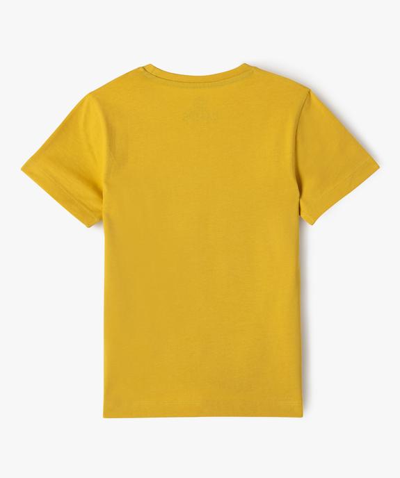 Tee-shirt imprimé style campus garçon vue3 - CAMPS GEMO FOR GOOD - GEMO