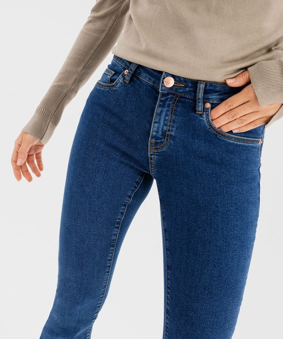 Jean petite longueur coupe bootcut femme - L26 vue6 - GEMO 4G FEMME - GEMO
