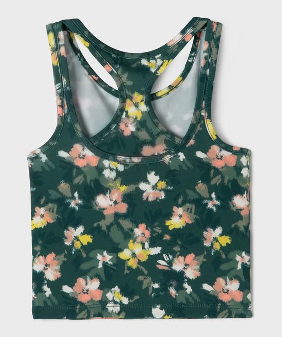 Débardeur de sport court à dos fantaisie fille vue7 - GEMO 4G FILLE - GEMO