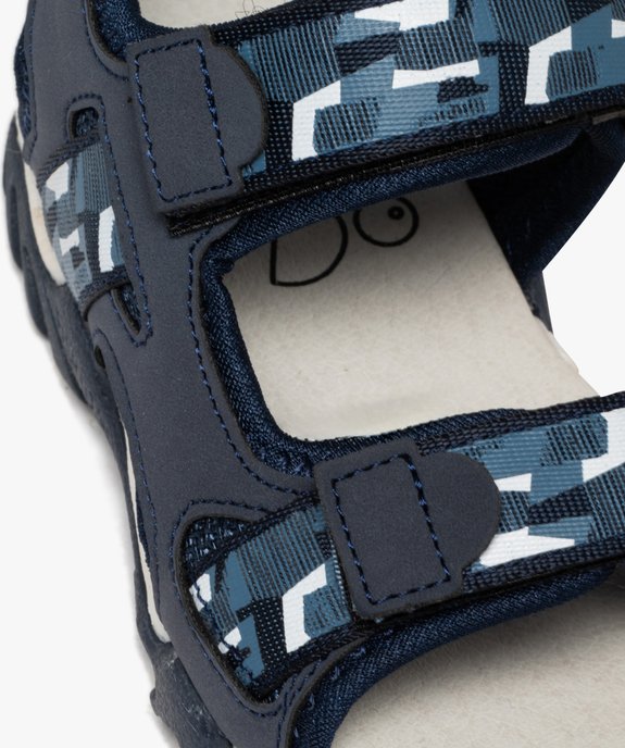 Sandales en toile à brides scratchs garçon - Buggy vue6 - BUGGY - GEMO
