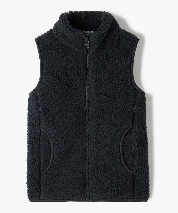 Sweat garçon zippé sans manches en sherpa vue1 - GEMO (ENFANT) - GEMO
