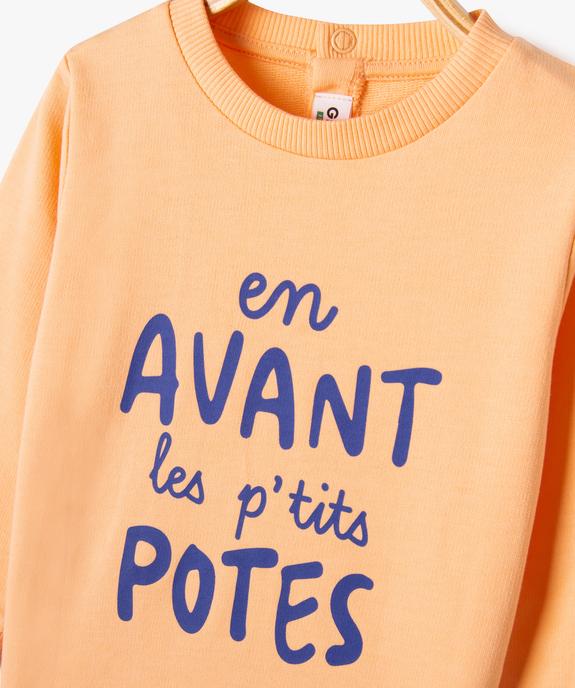 Sweat léger à message bébé garçon vue2 - GEMO 4G BEBE - GEMO