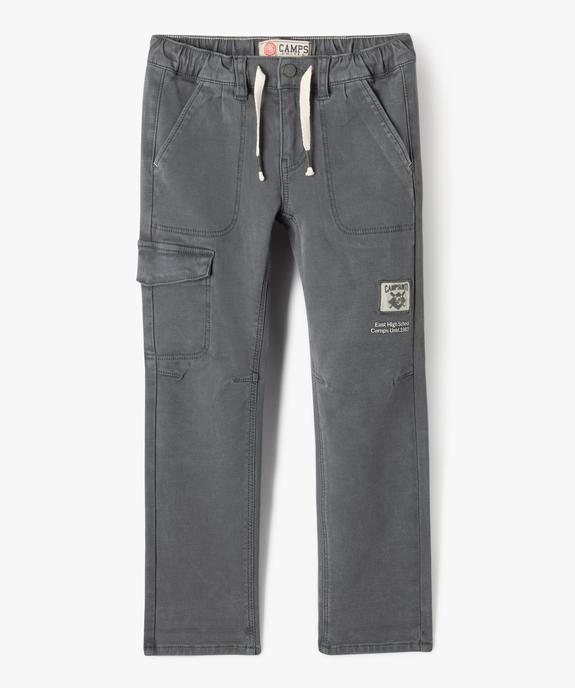 Pantalon cargo en toile garçon vue1 - CAMPS - GEMO